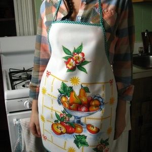 Colorful Fruit Bowl Women's Apron WATERPROOF